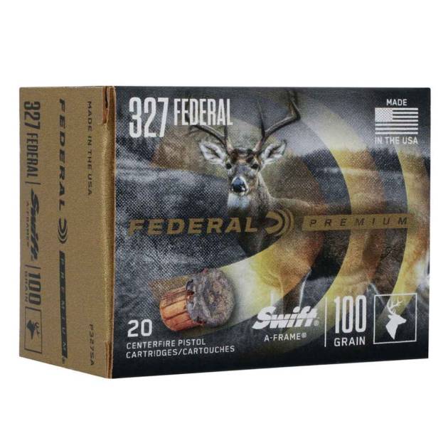 Federal Premium 327 Federal Magnum 100gr Swift A-Frame Handgun Ammo - 20 Rounds