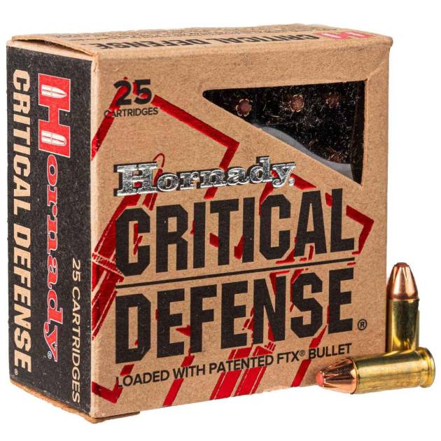 Hornady Critical Defense 25 Auto 35gr FTX Handgun Ammo - 25 Rounds