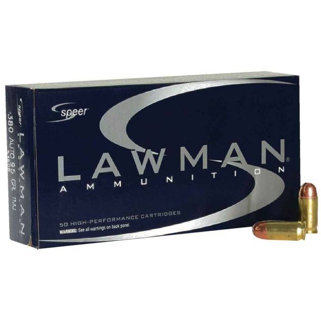 Speer Lawman 380 Auto (ACP) 95gr Centerfire Ammo - 50 Rounds