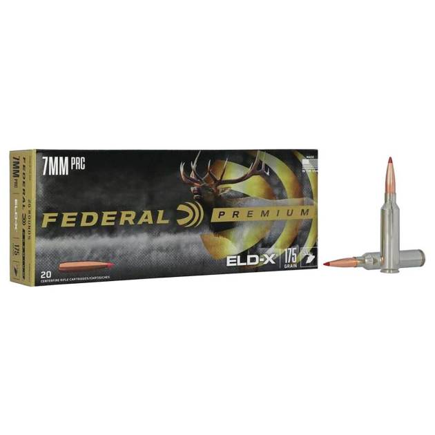 Federal Premium 7mm PRC 175gr ELD-X Centerfire Rifle Ammo - 20 Rounds