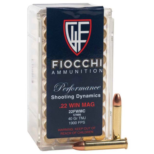 Fiocchi Training Dynamics 22 WMR (22 Mag) 40gr TMJ Rimfire Ammo - 50 Rounds