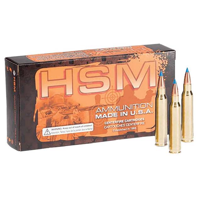 HSM Varmint 222 Remington 40gr Sierra BlitzKing Rifle Ammo - 20 Rounds