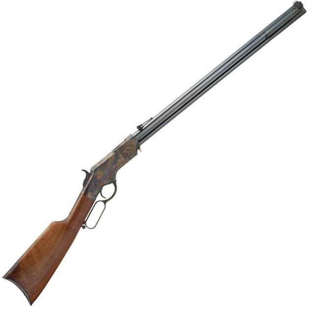 Henry Iron Framed Original 44-40 Winchester Case Color/Blued Lever Action Rifle - 24.5in