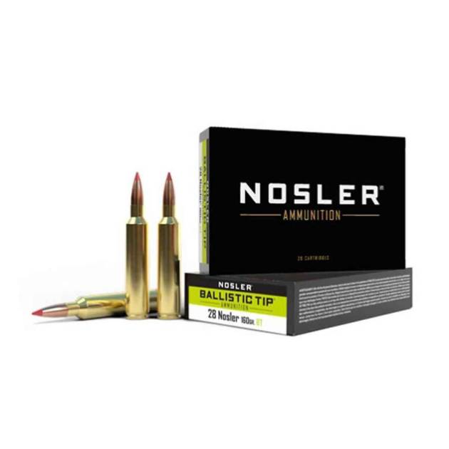 Nosler 28 Nosler 160gr Ballistic Tip Rifle Ammo - 20 Rounds