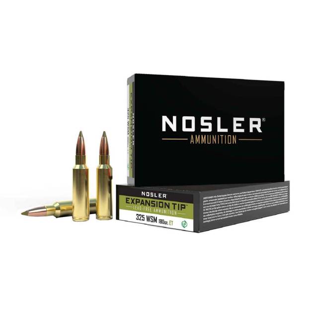 Nosler Expansion Tip 325 WSM (Winchester Short Mag) 180gr TPFMJ Rifle Ammo - 20 Rounds