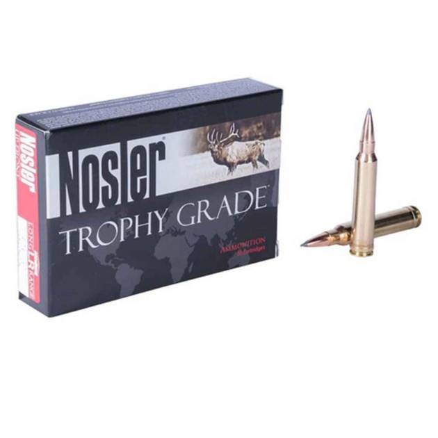 Nosler Trophy Grade Long Range 26 Nosler 129gr Accubond LR Rifle Ammo - 20 Rounds