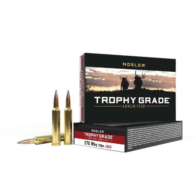 Nosler Trophy Grade Long Range 270 Weatherby Magnum 150gr Accubond Rifle Ammo - 20 Rounds