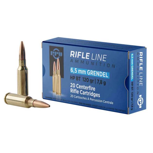 PPU Standard Rifle 6.5 Grendel 120gr HPBT Rifle Ammo - 20 Rounds