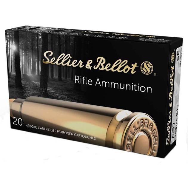 Sellier & Bellot 7mm Mauser (7x57mm Mauser) 140gr SP Centerfire Rifle Ammo - 20 Rounds