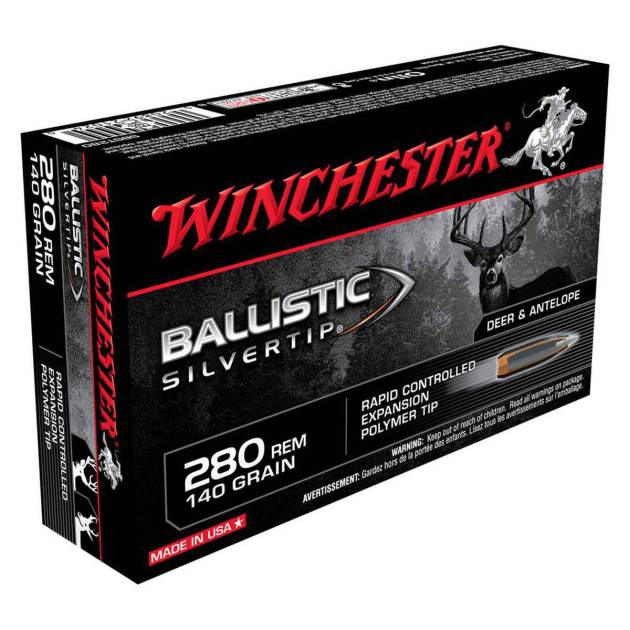 Winchester Ballistic Silvertip 280 Remington 140gr Ballistic Silvertip Rifle Ammo - 20 Rounds