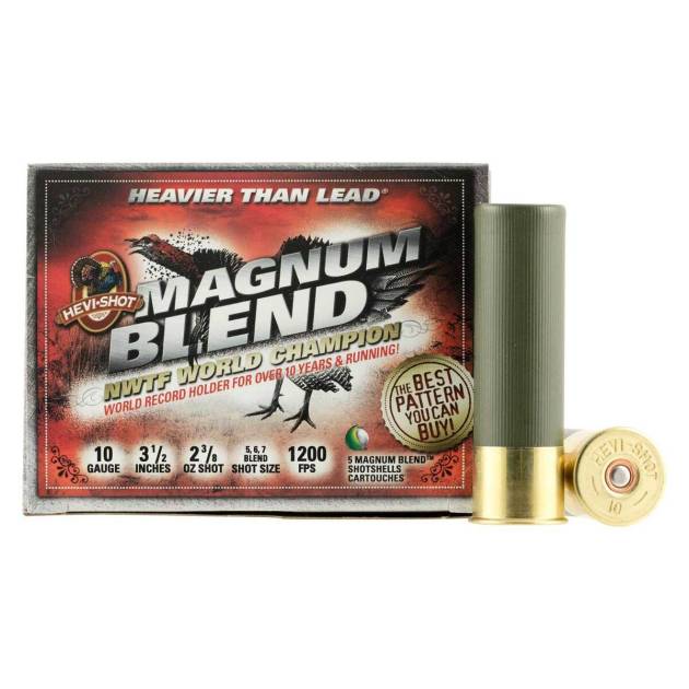 Hevi-Shot Magnum Blend 10 Gauge 3-1/2in #5 2-3/8oz Turkey Shotshells - 5 Rounds